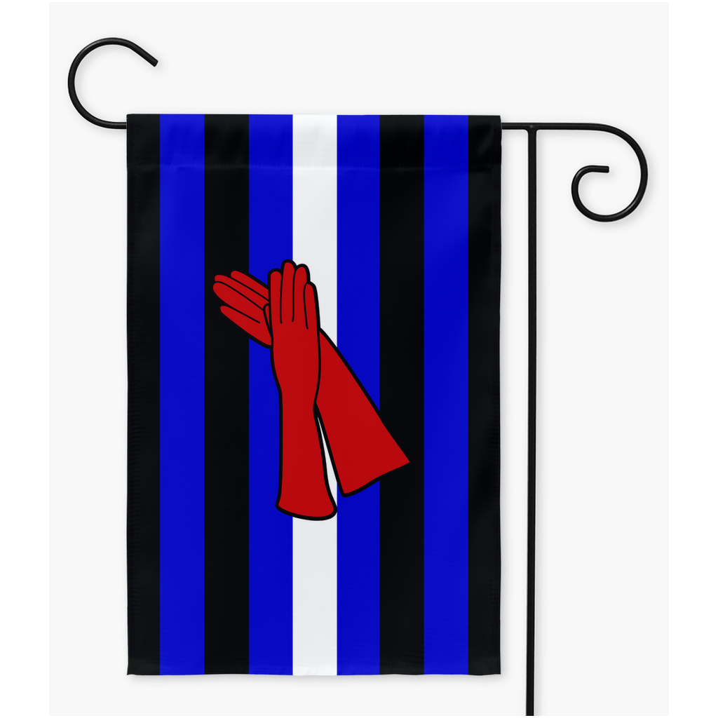 Glove Fetish Yard and Garden Flags | Single Or Double-Sided | 2 Sizes