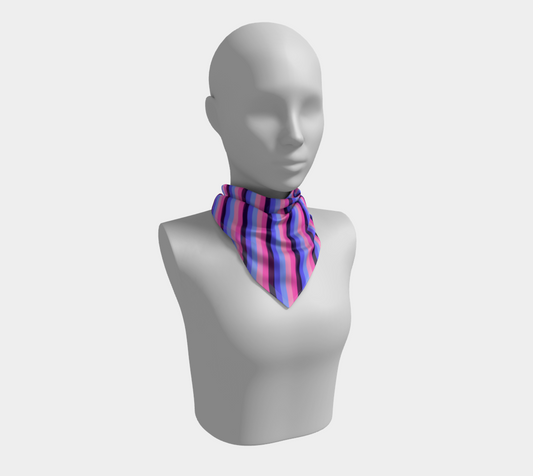 Omnisexual Striped  Square Scarf