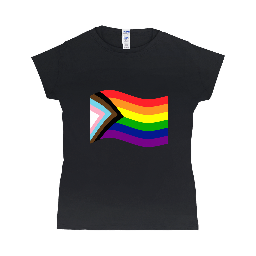 Rainbow Pride Flag Fitted Tshirt | Choose Your Flag | Gildan