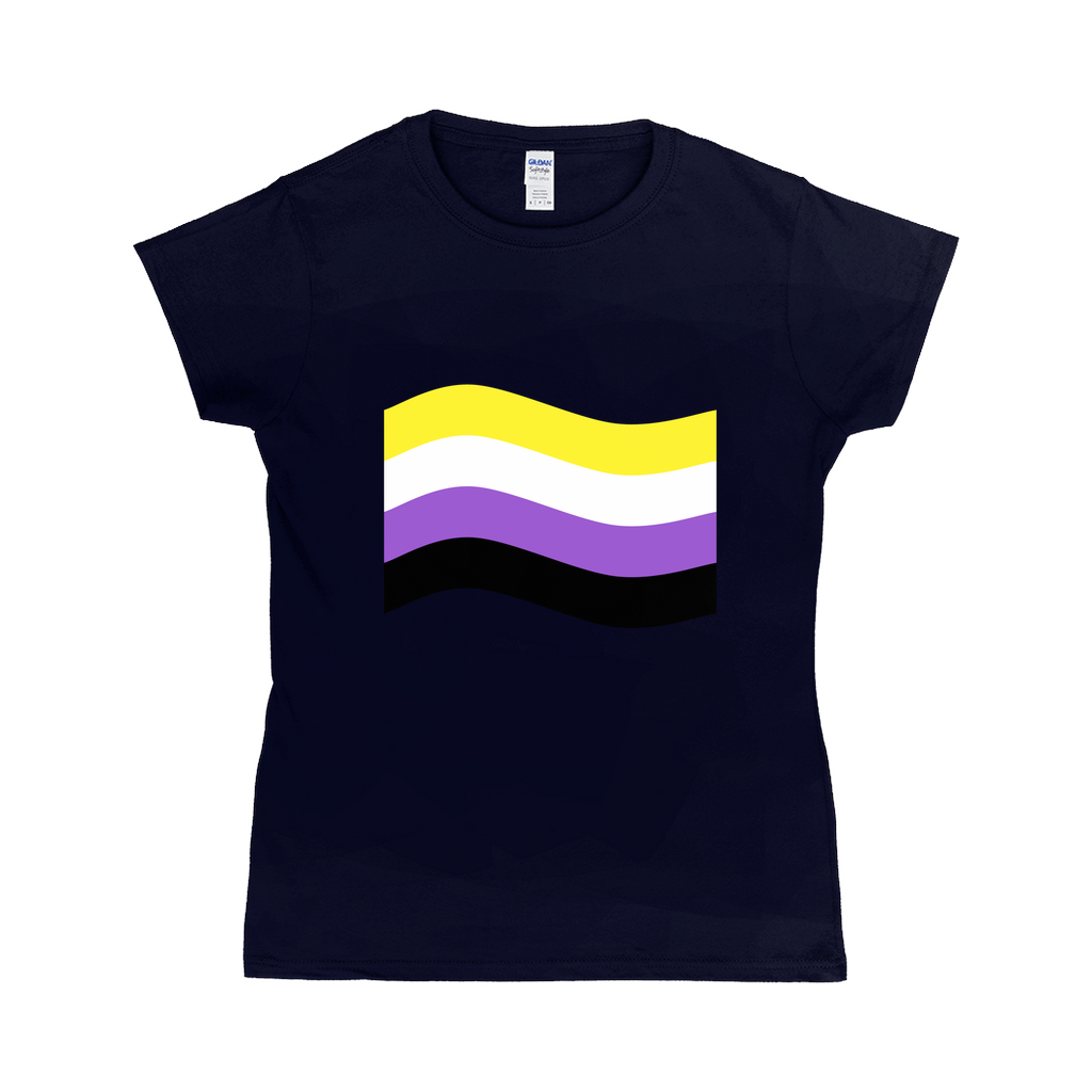 Gender Pride Flag Fitted Tshirt | Choose Your Flag | Gildan