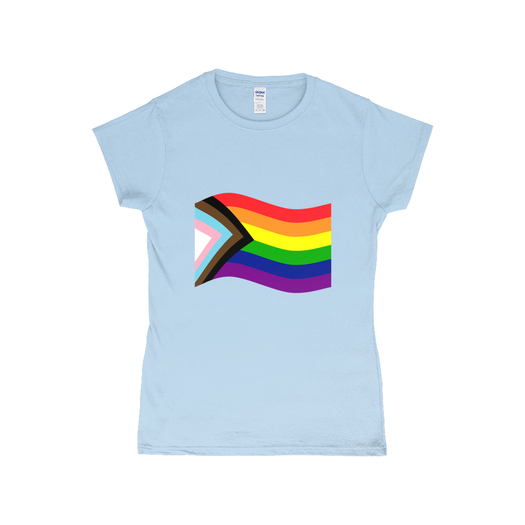 Rainbow Pride Flag Fitted Tshirt | Choose Your Flag | Gildan