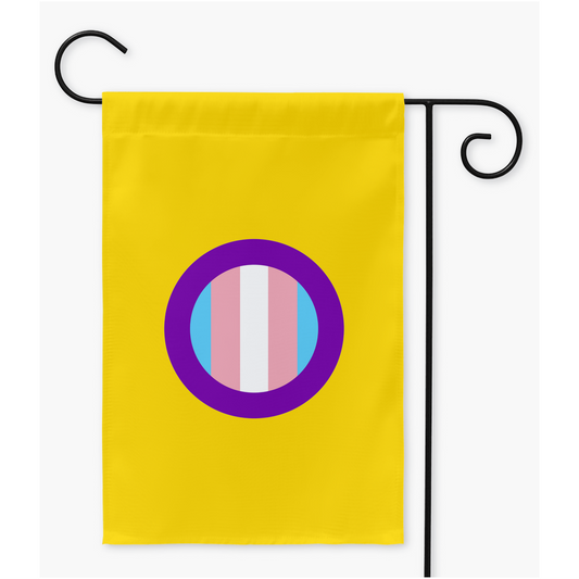 Trans-Intersex Pride Flags  | Single Or Double-Sided | 2 Sizes | Gender Identity and Expression