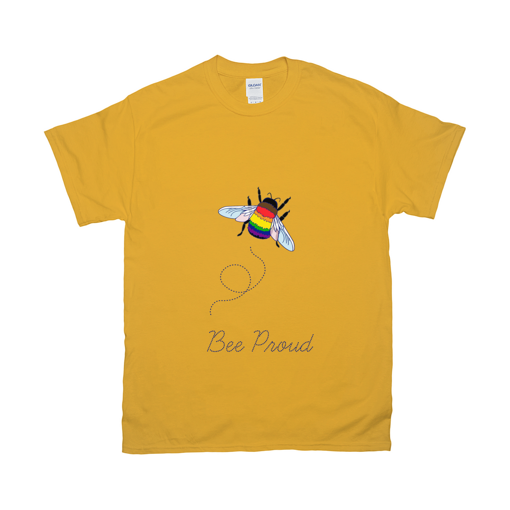 Bumblebee Pride Pun Unisex Tshirt - LIGHT | Choose Your Flag and Pun