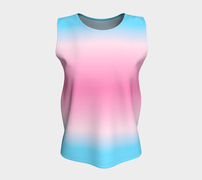 Transfeminine Gradient Loose Tank (Long)