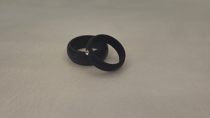 Black Silicone Rings - with or without Crystal | Jewelry and Accessories | Aro Ace Spec
