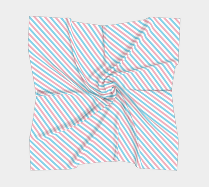 Transgender Barber Striped  Square Scarf