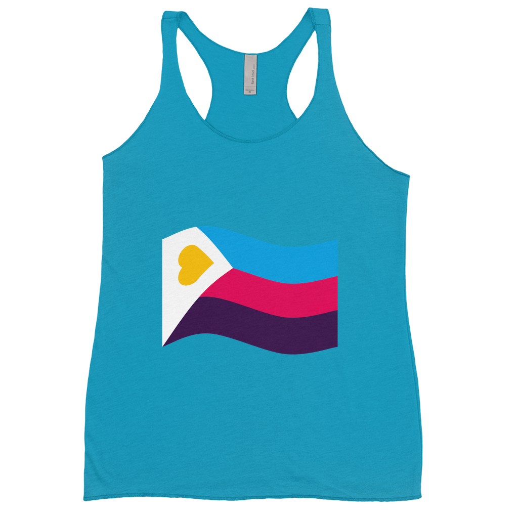 Polyamory Pride Flag Fitted Racerback Tank Tops | Choose Your Flag