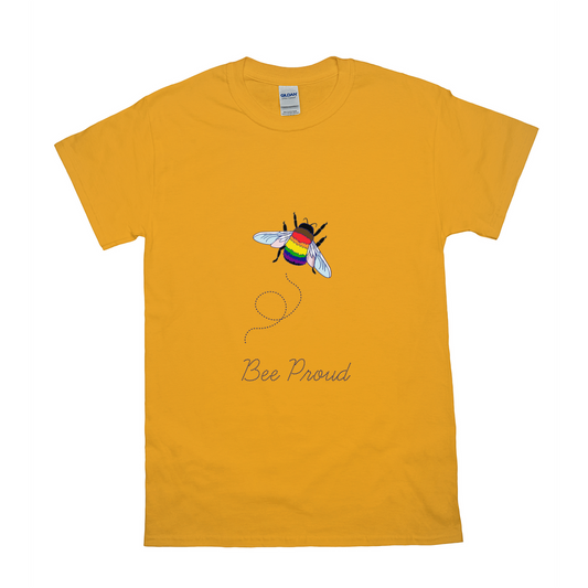 T-shirt unisexe Bumblebee Pride Pun - LIGHT | Choisissez votre drapeau et votre jeu de mots