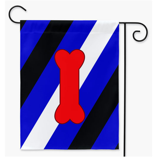Puppy Play - V1 - Blue Yard and Garden Flags | Single Or Double-Sided | 2 Sizes | Kink and Fetish