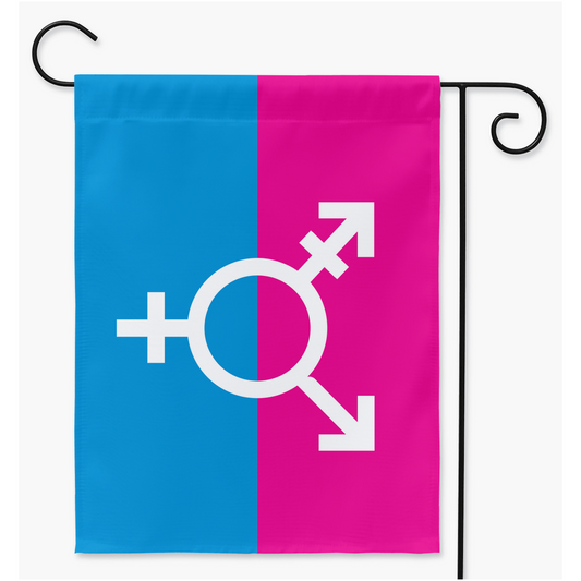 Transgender - V2 Pride Yard and Garden Flags | Single Or Double-Sided | 2 Sizes