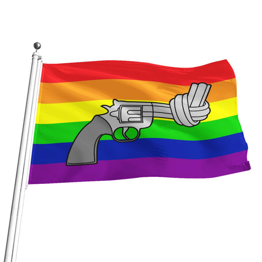 Antiviolence - Basic Rainbow All-Over Print Flag | 5 Sizes