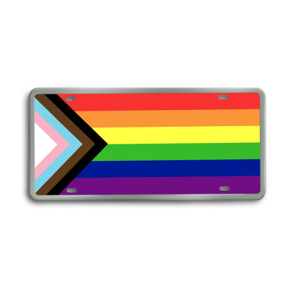 Rainbow Pride Decorative License Plate | Choose Your Flag