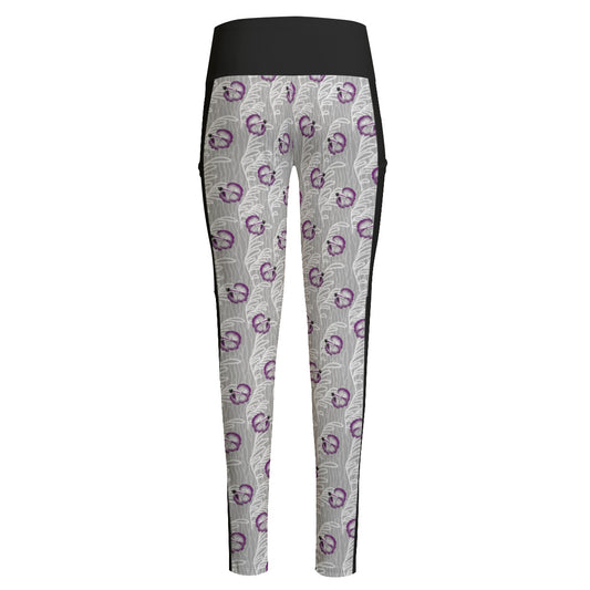 Betta and Seaweed Patterned High Waist Leggings With Side Pockets | Choose Your Colourway
