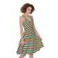 Pride Striped Sleeveless A-Line Dress | Choose Your Colourway