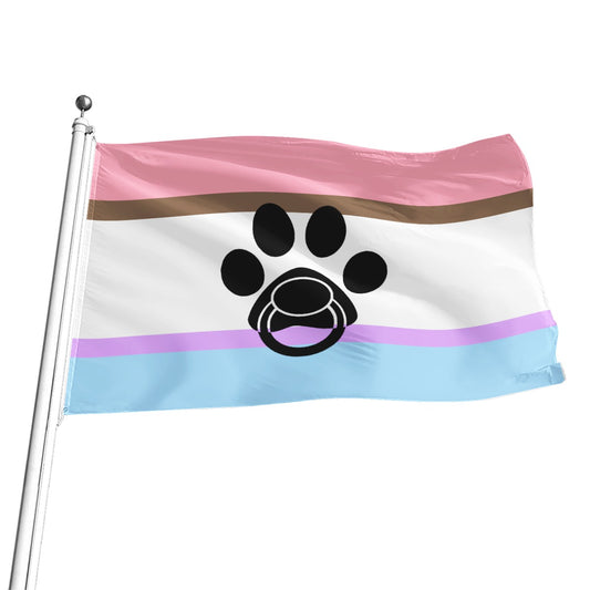 Bandera con estampado integral de Babyfur | 5 tamaños