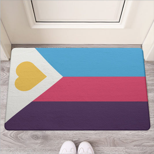 Polyamory Pride Door Mat | Rubber Door Mat | Choose Your Flag