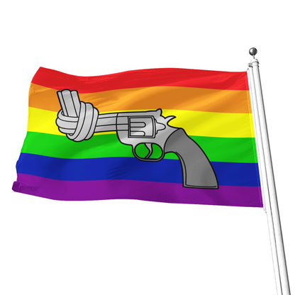 Antiviolence - Basic Rainbow All-Over Print Flag | 5 Sizes