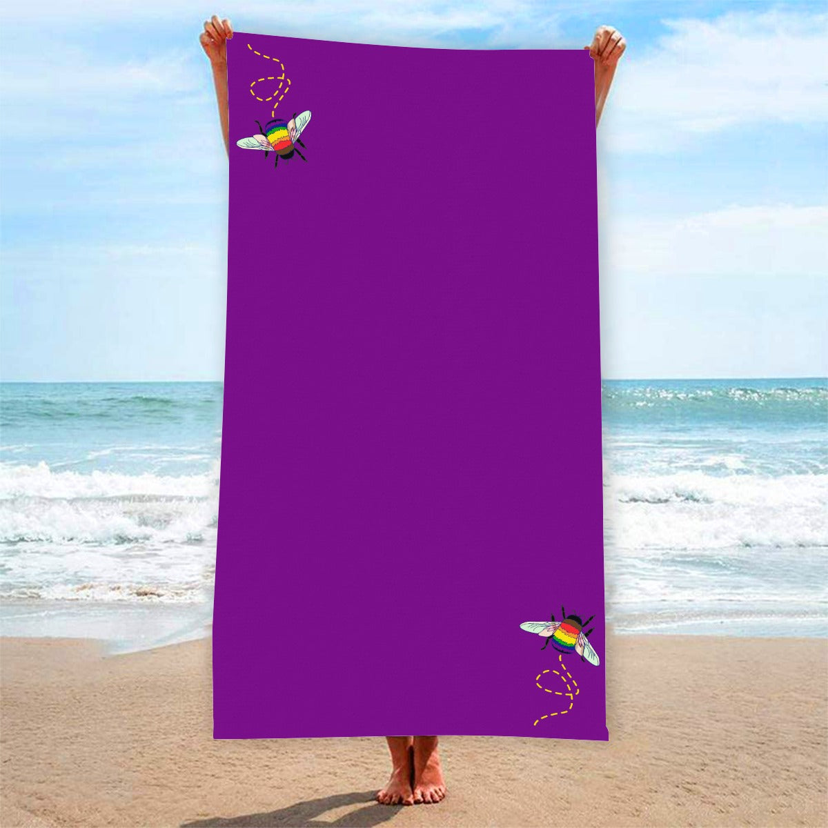 Serviette de plage rectangulaire Bumblebee | Choisissez votre coloris