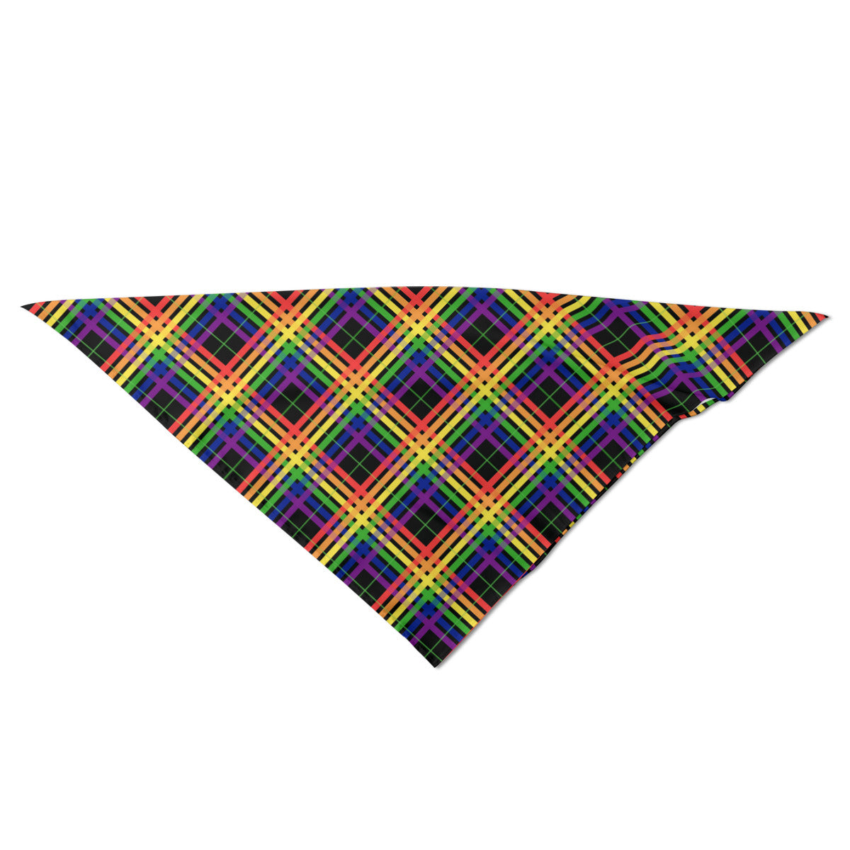 Plaid Faux Silk Bandana | Choose Your Colourway