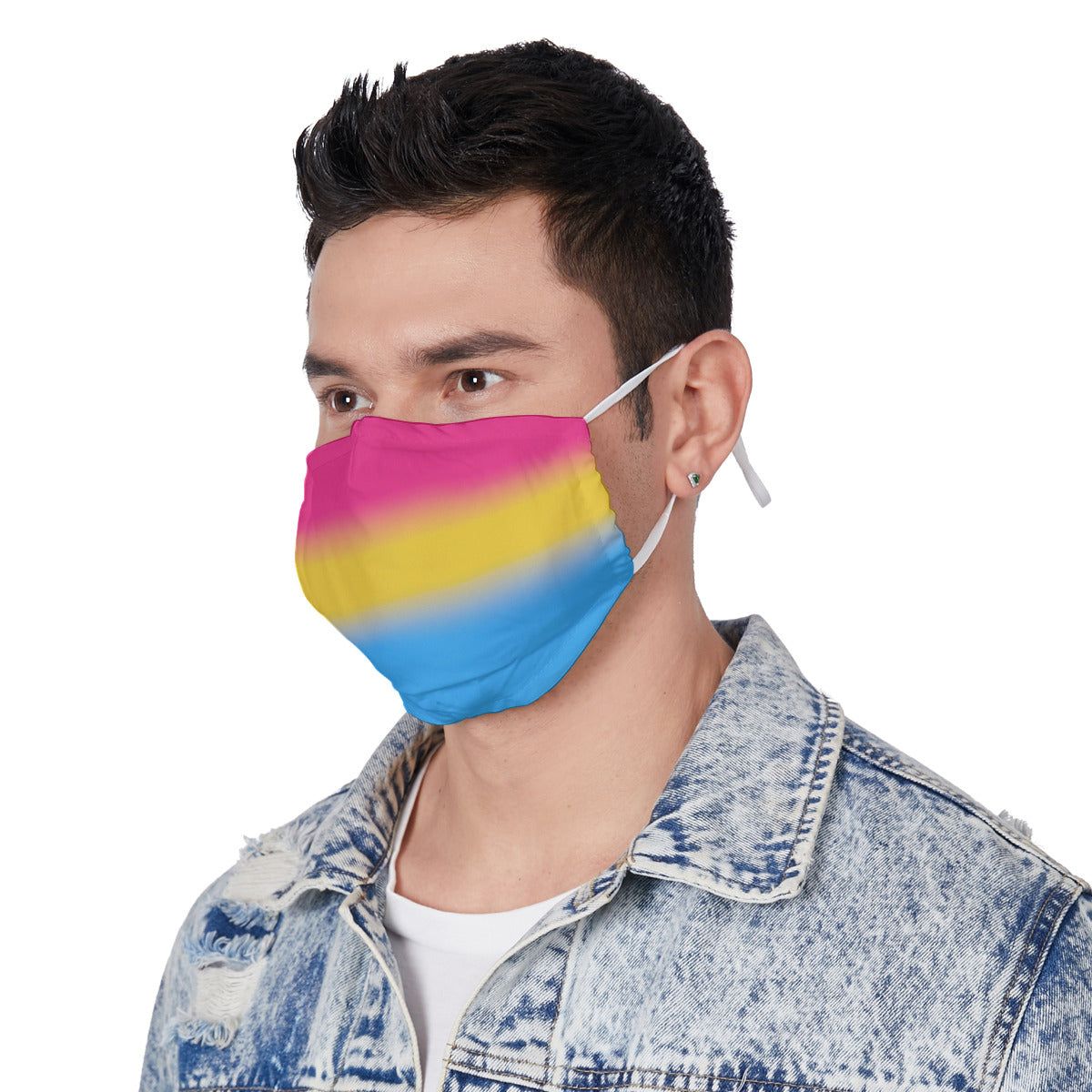 Gradient All-Over Print Face Mask with Adjustable Ear Loops