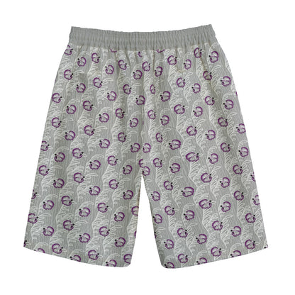 Betta and Seaweed Pattern Straight Casual Shorts | 245GSM Cotton | Choose Your Colourway