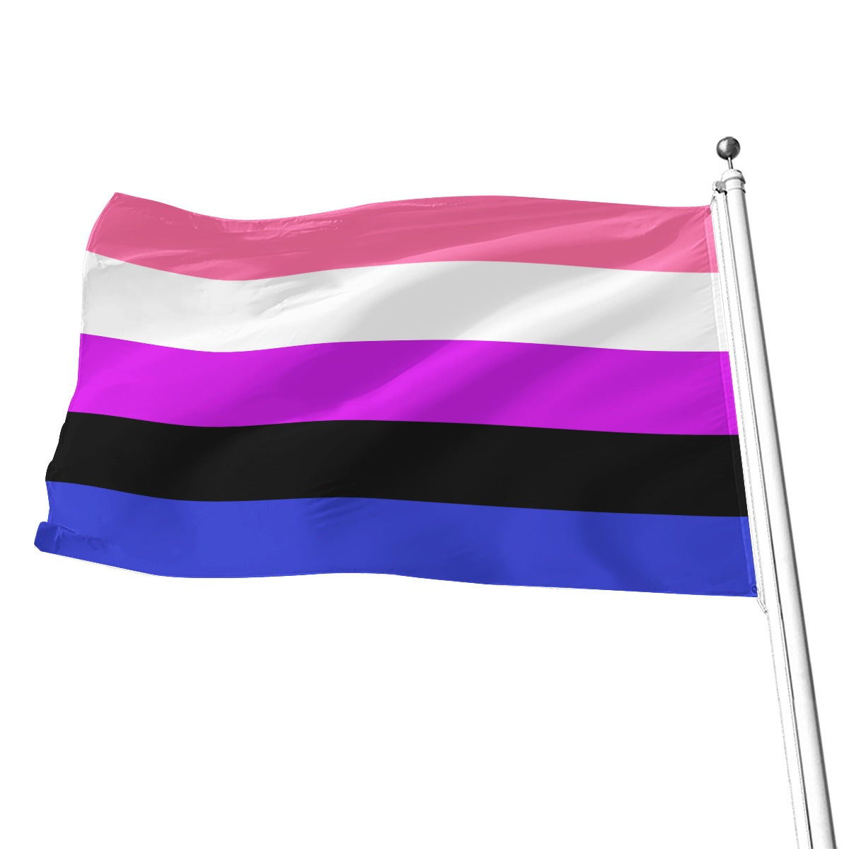 Genderfluid All-Over Print Flag | 5 Sizes