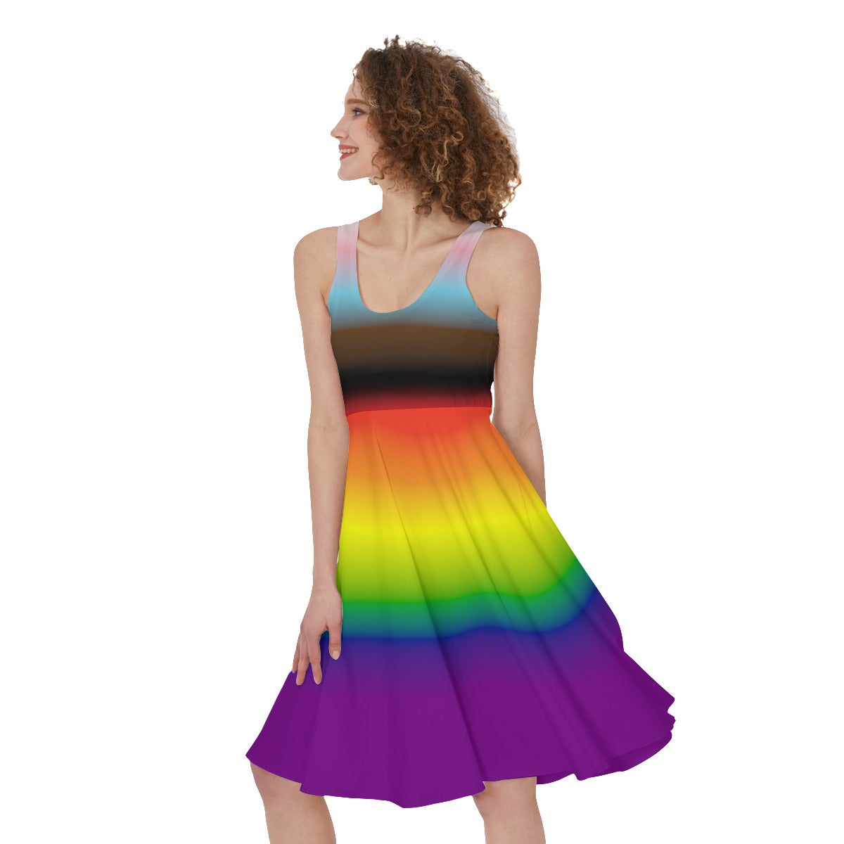 Robe trapèze sans manches dégradée Pride | Choisissez votre coloris