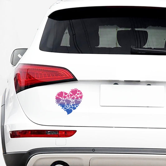 Pegatinas para Coche Corazón de Corazones