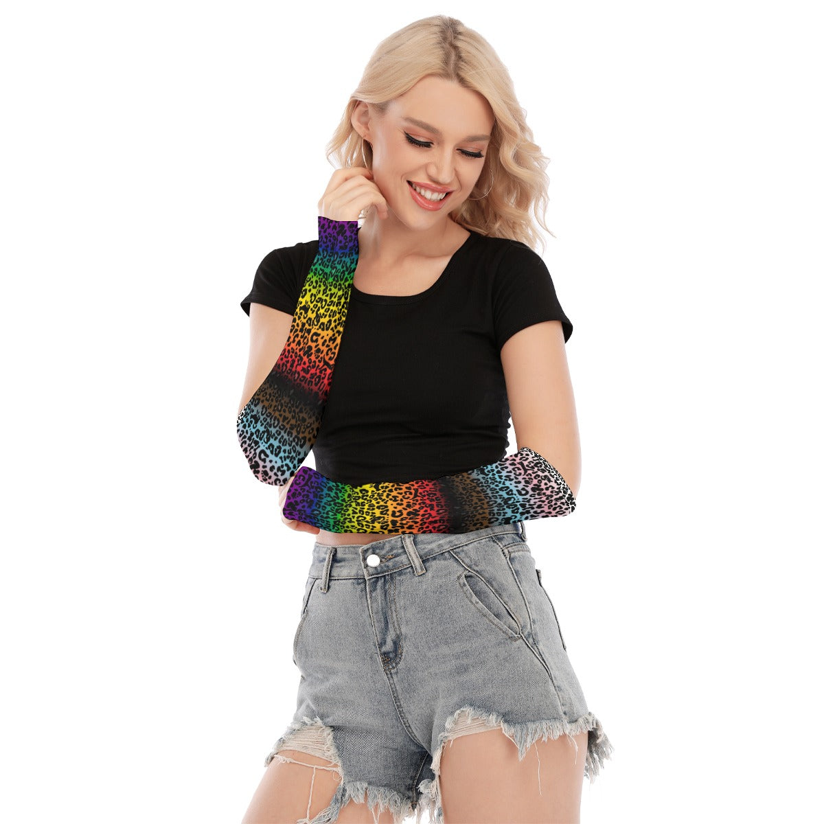 Leopard Print Fingerless Gloves | Choose Your Pattern and Colourway