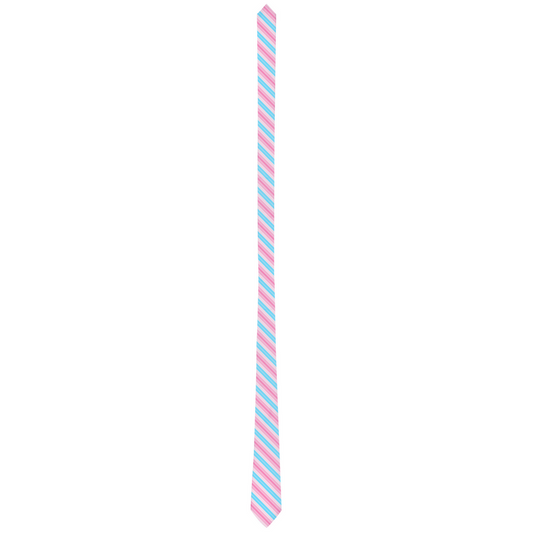 Corbatas con estampado de orgullo a rayas transfeminine