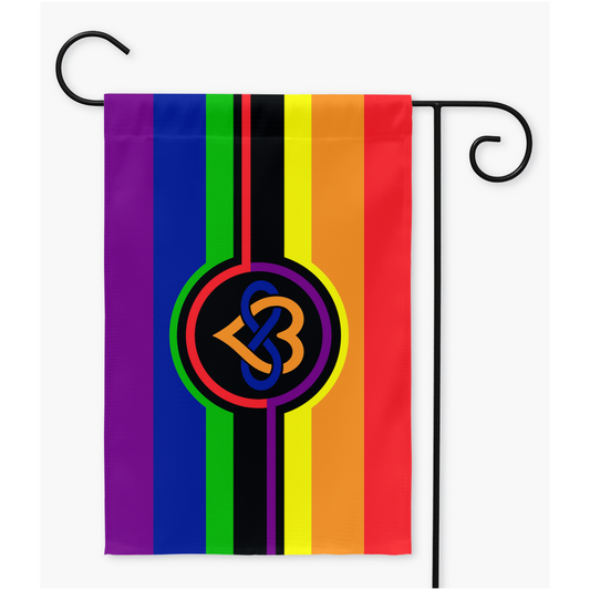 Polyamory - V4 - Rainbow Yard and Garden Flags | Single Or Double-Sided | 2 Sizes