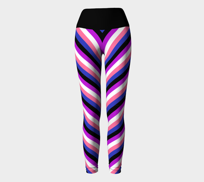 Genderfluid Striped Yoga Leggings