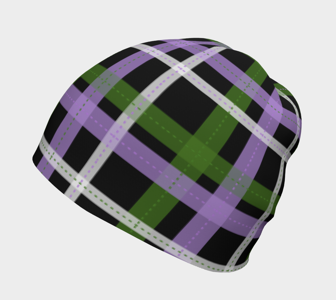 Genderqueer Plaid Beanie