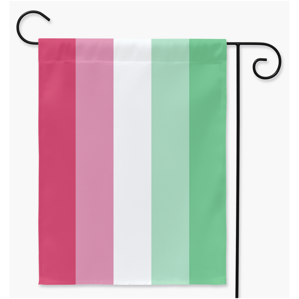 Abrosexual Pride Yard and Garden Flags  | Single Or Double-Sided | 2 Sizes | Aromantic and Asexual Spectrum Yard Flag ninjaferretart