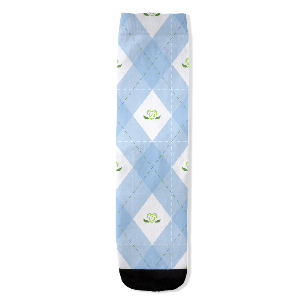 Achillean Argyle Plaid All-Over Print Socks Apparel ninjaferretart