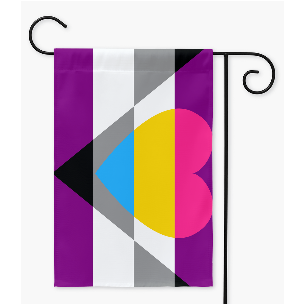 Aegosexual Panromantic | Single Or Double-Sided | 2 Sizes | Aro Ace Spectrum Yard Flag ninjaferretart