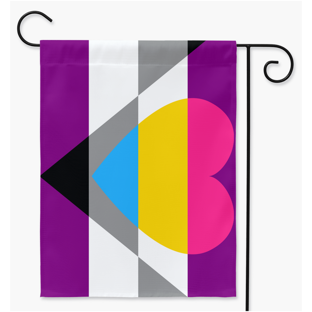 Aegosexual Panromantic | Single Or Double-Sided | 2 Sizes | Aro Ace Spectrum Yard Flag ninjaferretart