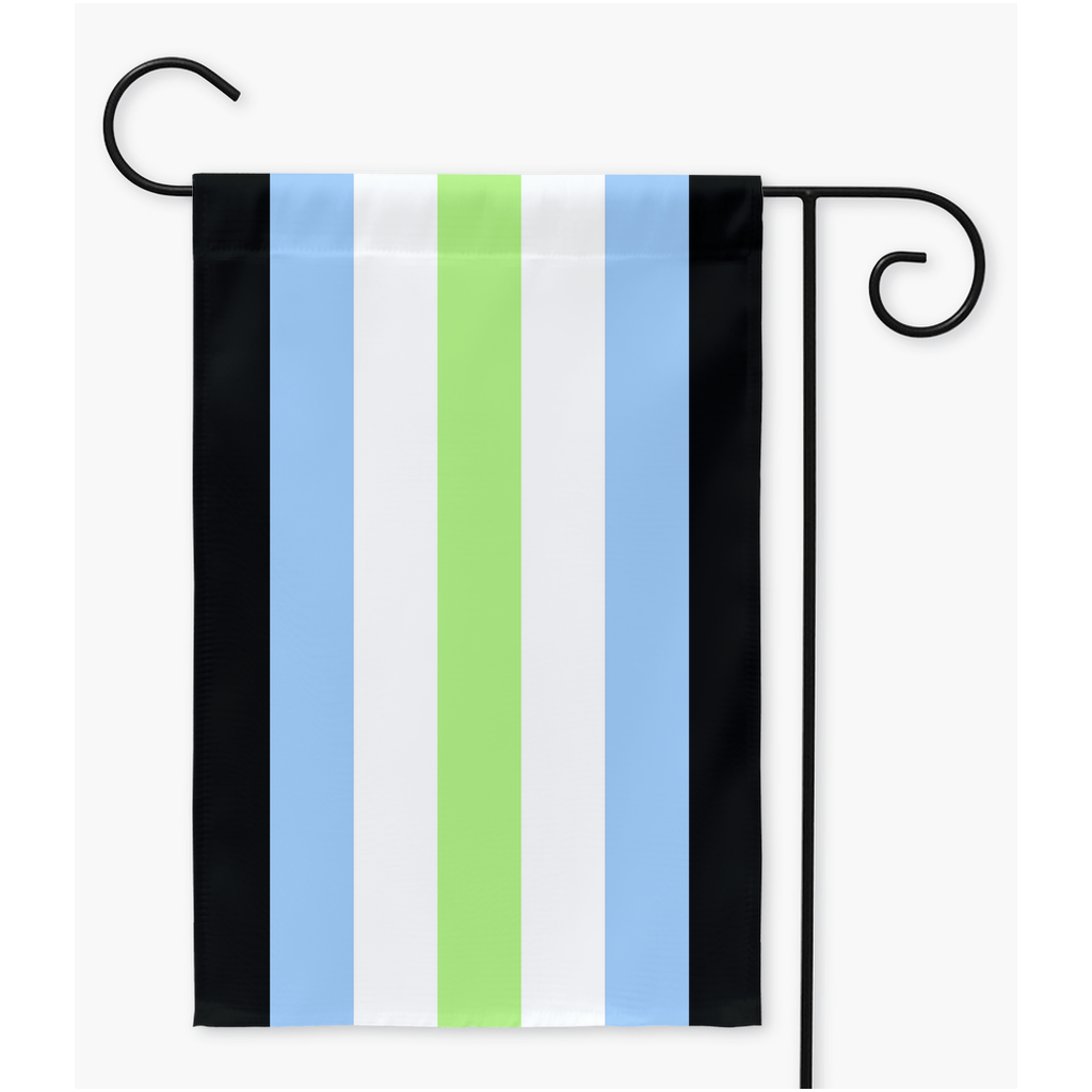 Agender Boy Pride Yard and Garden Flags | Single Or Double-Sided | 2 Sizes |Gender Identity and Expression Yard Flag ninjaferretart