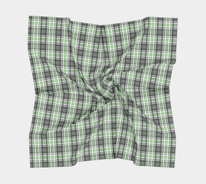 Agender Plaid  Square Scarf Square Scarf ninjaferretart