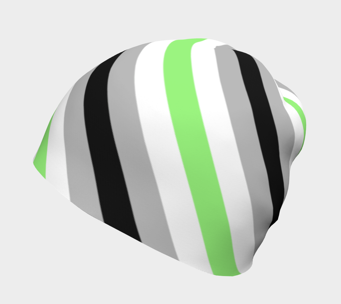 Agender Striped Beanie Beanie ninjaferretart