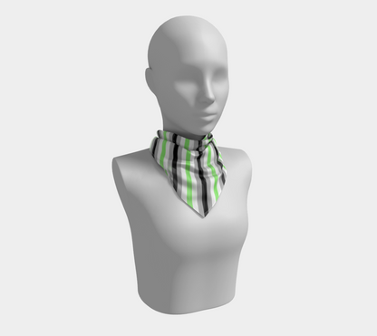 Agender Striped  Square Scarf Square Scarf ninjaferretart