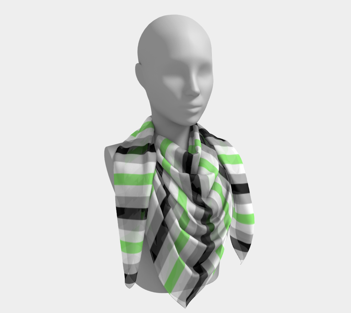 Agender Striped  Square Scarf Square Scarf ninjaferretart