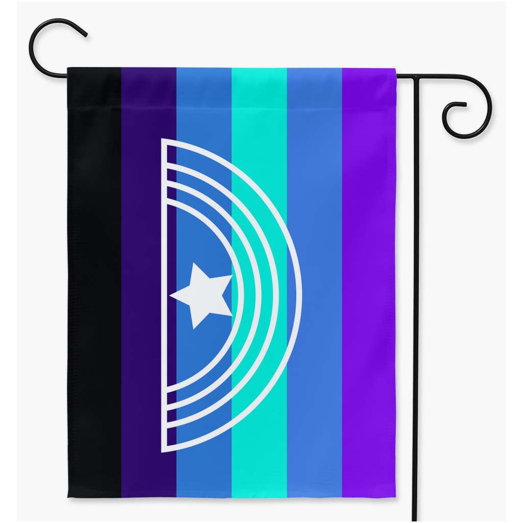 Alexi-Xenoflux Yard and Garden Flags | Single Or Double-Sided | 2 Sizes | Gender Identity and Expression Yard Flag ninjaferretart