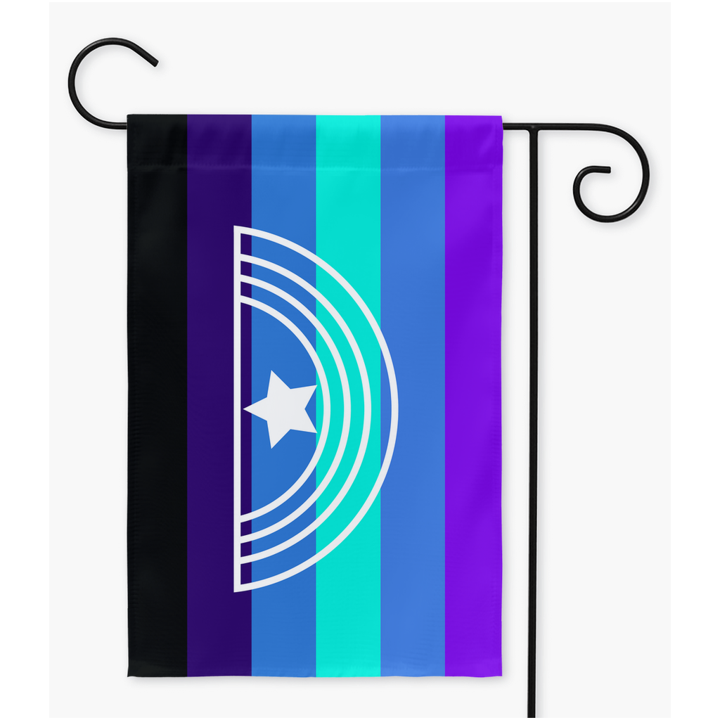 Alexi-Xenoflux Yard and Garden Flags | Single Or Double-Sided | 2 Sizes | Gender Identity and Expression Yard Flag ninjaferretart