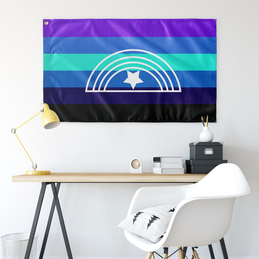Alexi-Xenoflux  Wall Flag | 36x60" | Single-Reverse | Gender Identity and Presentation