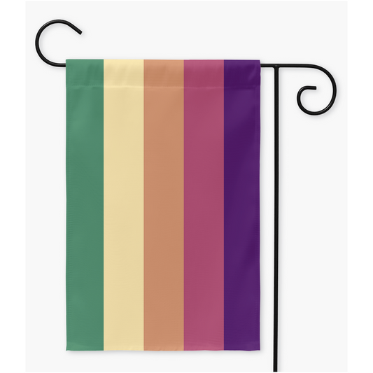 Amatopunk Pride Yard and Garden Flags  | Single Or Double-Sided | 2 Sizes | Polyamory and ENM Yard Flag ninjaferretart
