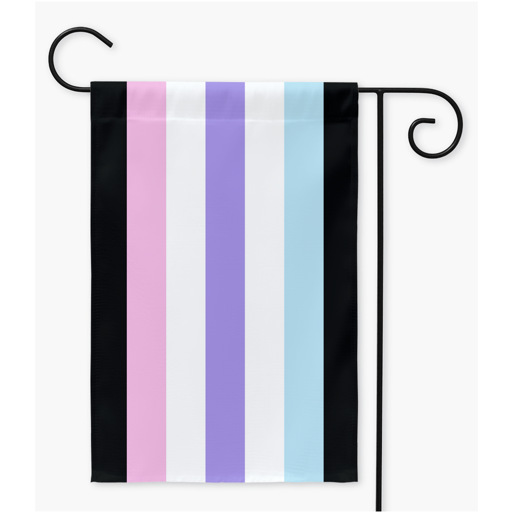 Androgyne - V2 Pride Yard and Garden Flags | Single Or Double-Sided | 2 Sizes | Gender Identity and Expression Yard Flag ninjaferretart