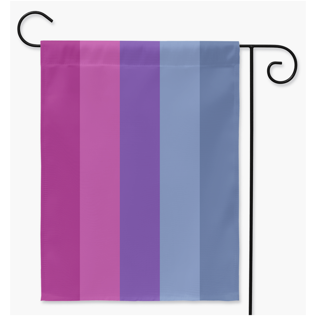 Androgyne - V3 Pride Yard and Garden Flags | Single Or Double-Sided | 2 Sizes | Gender Identity and Expression Yard Flag ninjaferretart