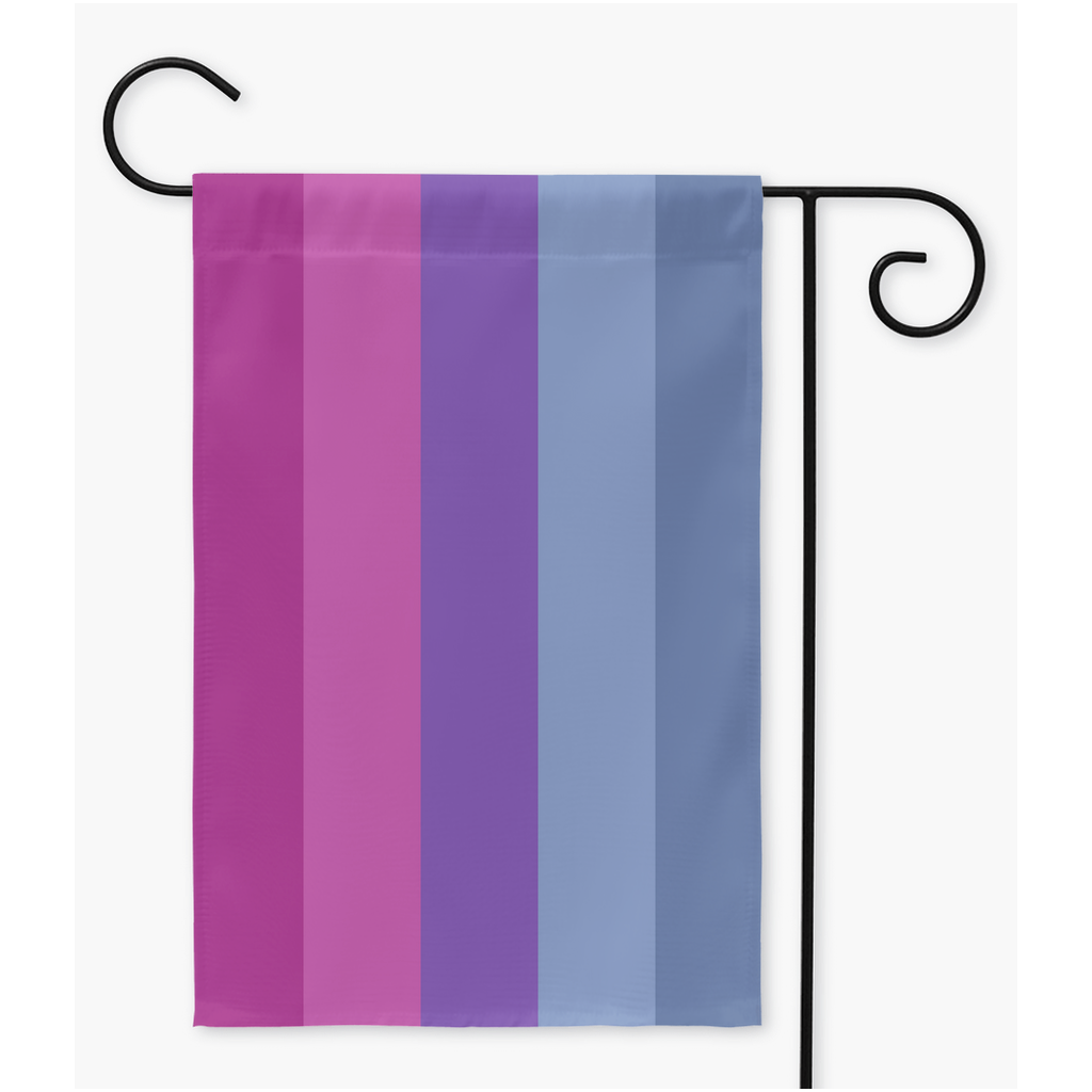 Androgyne - V3 Pride Yard and Garden Flags | Single Or Double-Sided | 2 Sizes | Gender Identity and Expression Yard Flag ninjaferretart