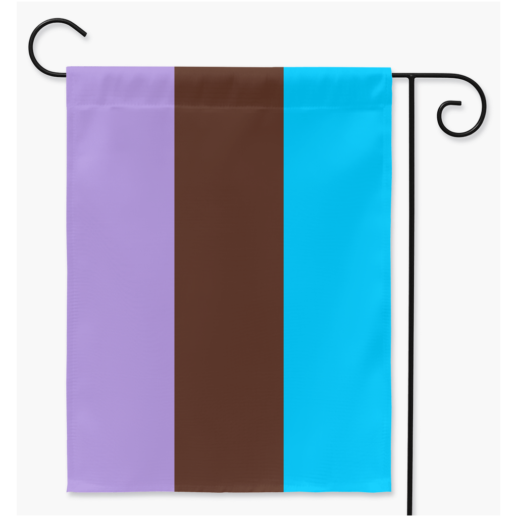 Androsexual Pride Yard and Garden Flags  | Single Or Double-Sided | 2 Sizes | Sexual And Romantic Orientations Yard Flag ninjaferretart